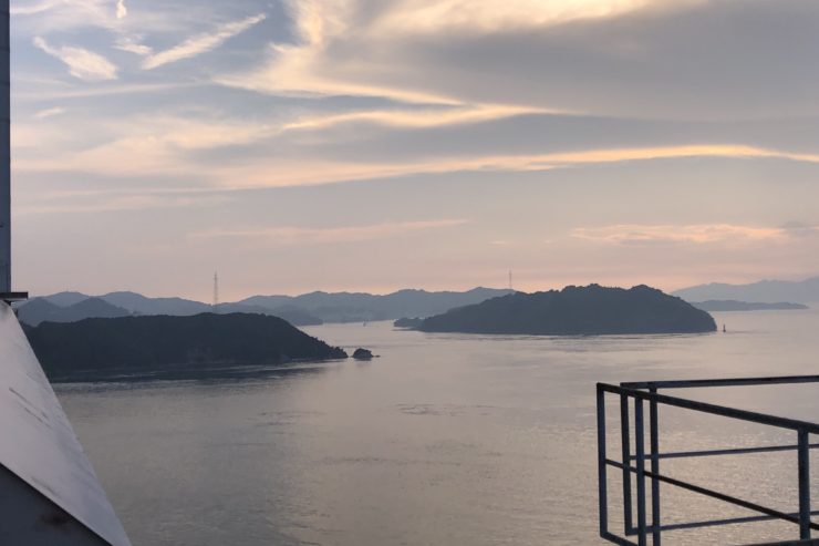 来島海峡大橋からの景色
