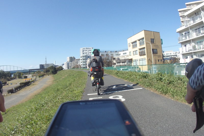 多摩川サイクリングロード左岸