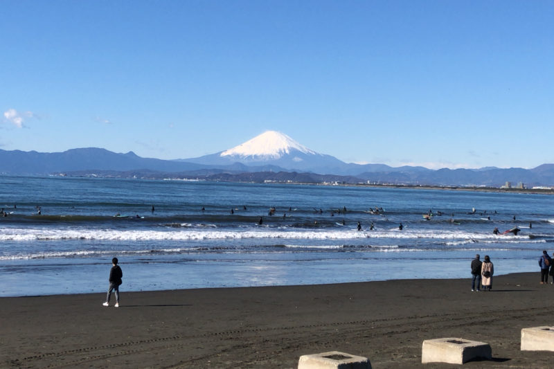 江の島からの富士山
