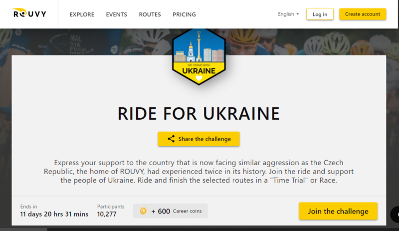 ROUVY（ルービー）のRide for UKRAINE