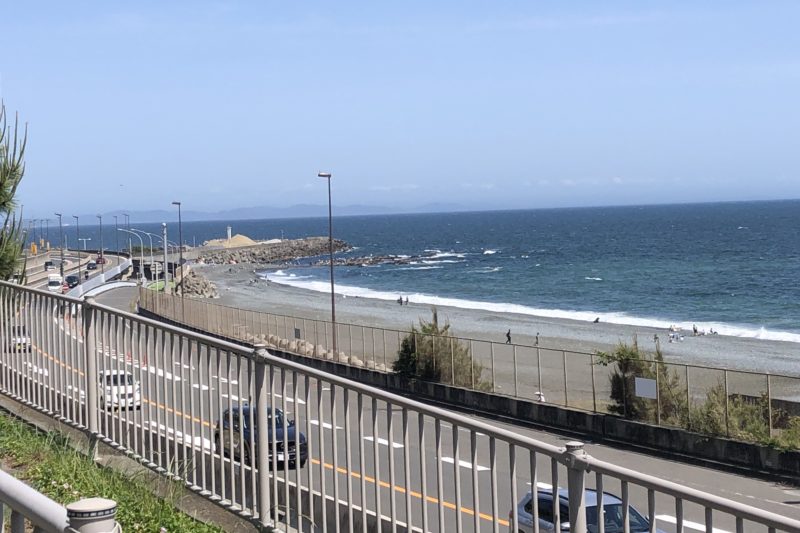 太平洋岸自転車道からの海の景色