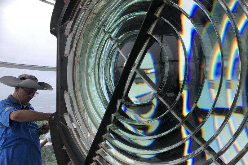 剱先灯台のレンズ