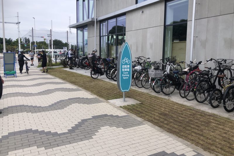 道の駅湘南ちがさきの駐輪場