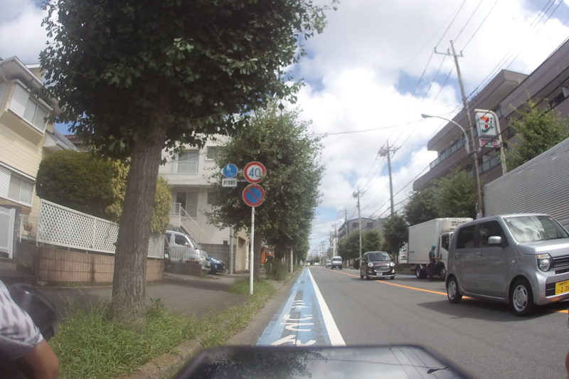 大和市の自転車レーン