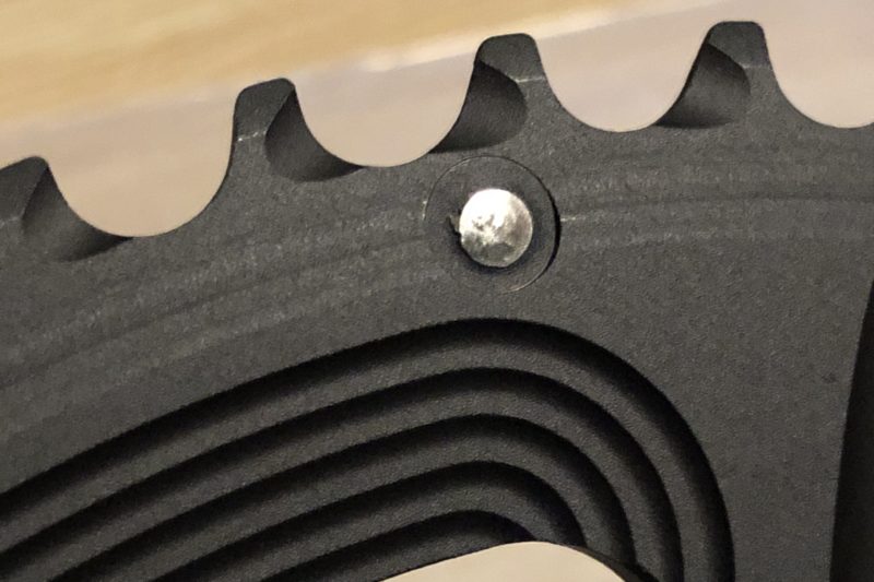 中華チェーンリングの歯のアップ