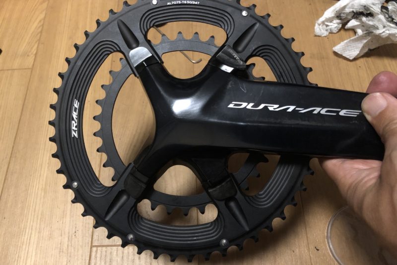 中華チェーンリングを取り付けたところ