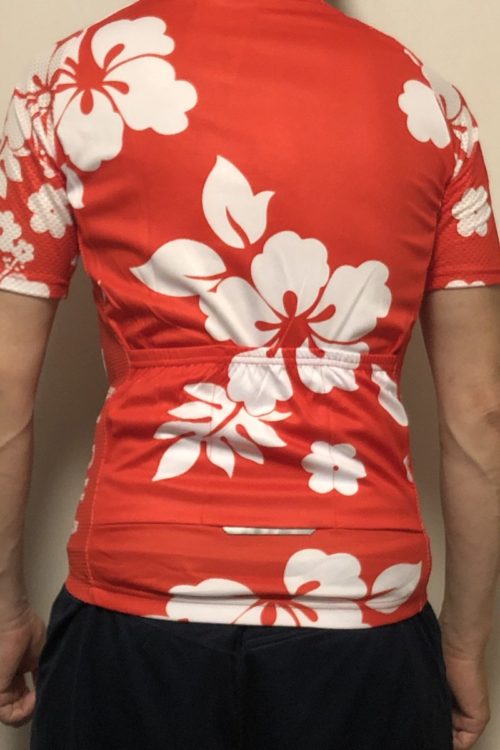 中華ジャージを着用したところ