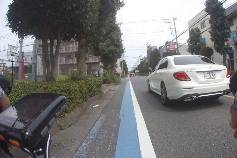 大和市の自転車レーン