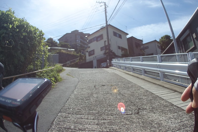 安針台公園への激坂