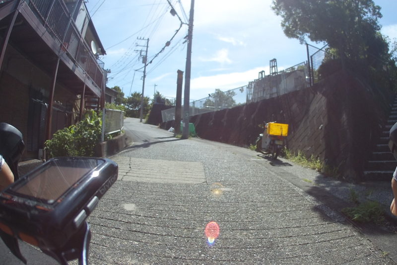 安針台公園への激坂