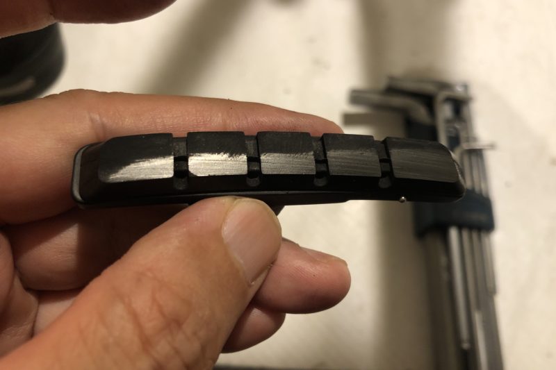 ブレーキシューの片あたり