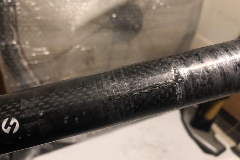 割れが起きたシートポスト