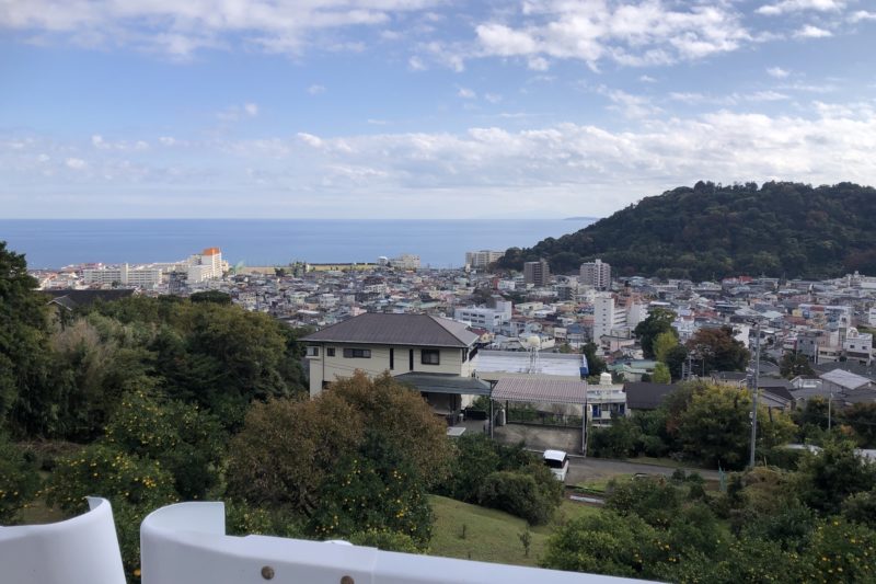 湯河原の高台からの景色