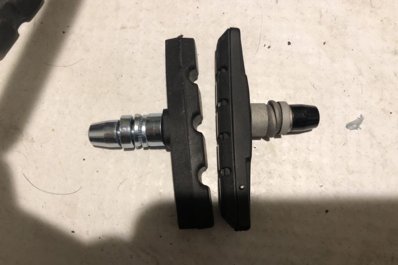 シマノ製と中華製のブレーキシュー比較