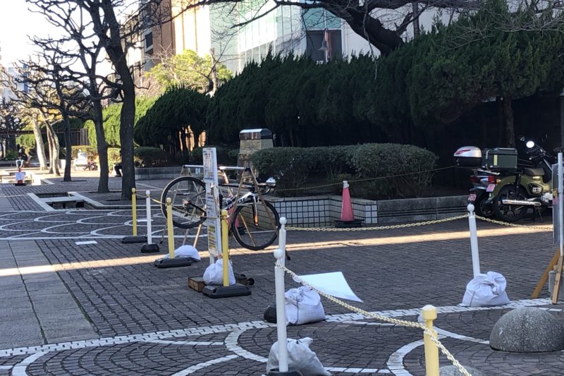 三笠公園の駐車場