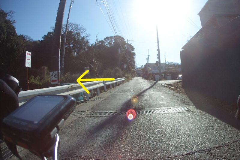 千代ヶ崎砲台跡へ向かう坂