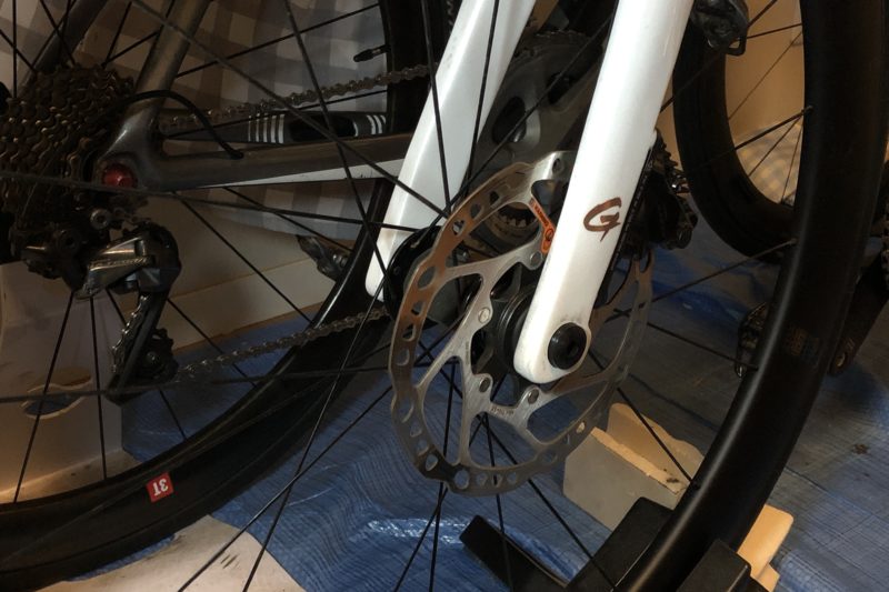 ロードバイクのディスクブレーキ